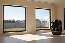 Design modern ferestre PVC - Fațadă casă rezidențială