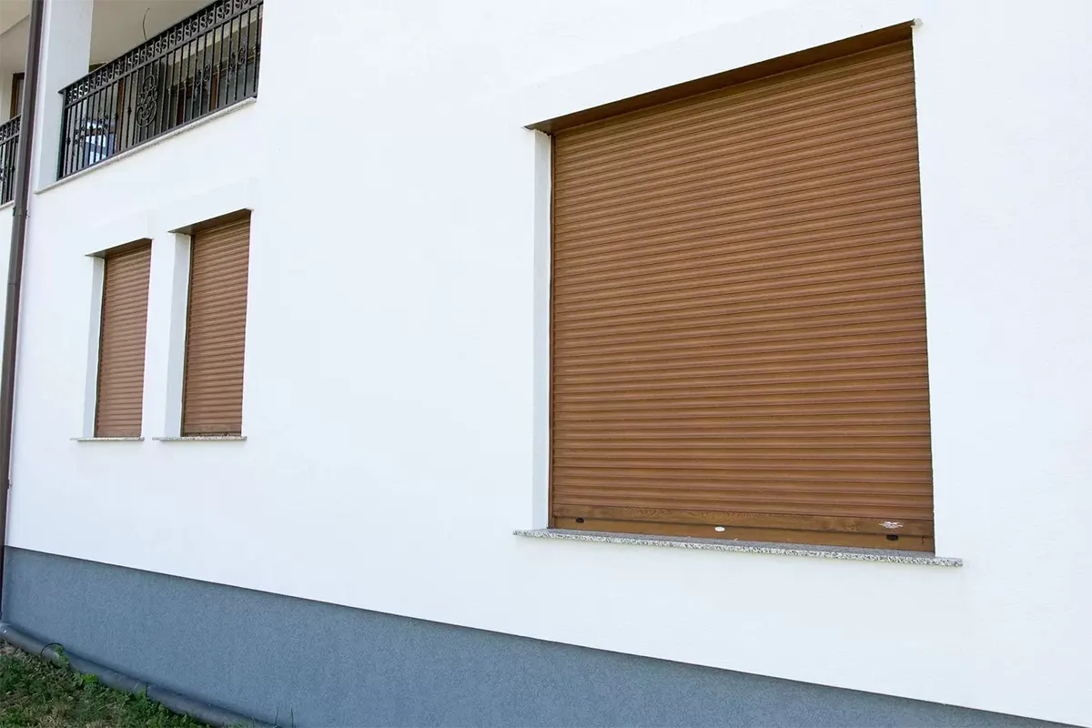 Detaliu lamele rulou exterior din aluminiu
